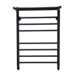 Полотенцесушитель водяной Comfysan Luce W-8 80/50 с полкой, черный, шт