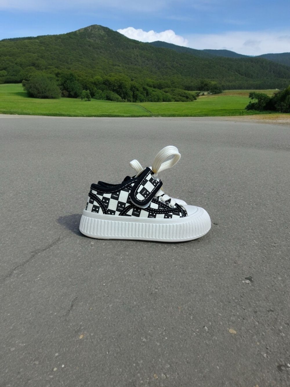 Обувь 713А Кеды Текстиль Шахмат Малыш