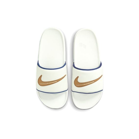 Nike Offcourt Slide 'White Blue Gold'