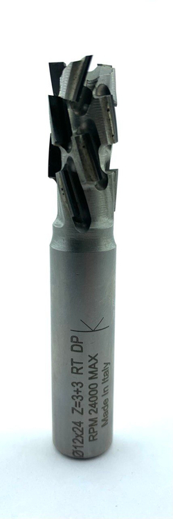 PCD фреза D.12x24 S.12x40 Z3+3 ITALY