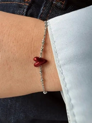 Браслет Валентина полюбила, dark red