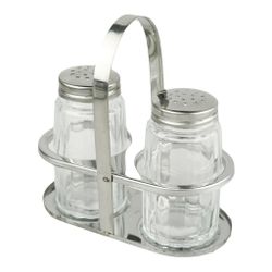 Набор для специй 2 предмета на подставке нерж. "BERLUCHI" P.L. Proff Cuisine