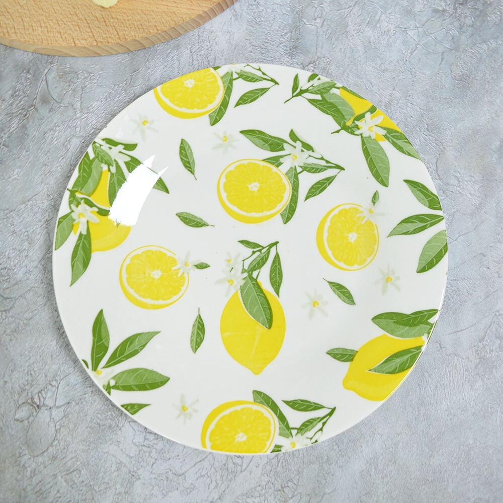Тарелка обеденная 23см Лимоны