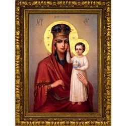 Призри На Смирение. Икона Божьей Матери на холсте.