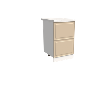 Кухня Модуль ШН2Я 500 Графит / Антично-бежевый