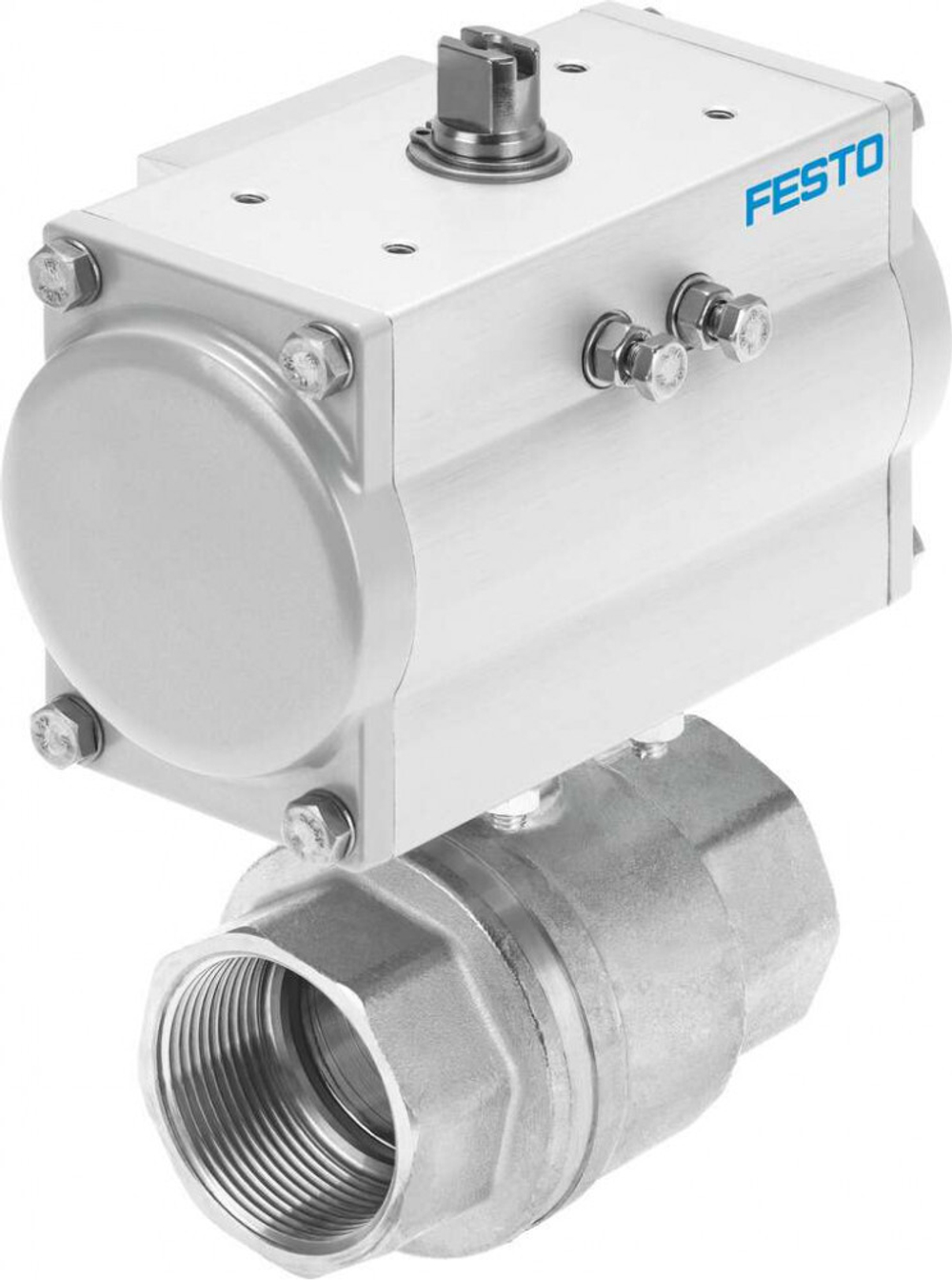 Шаровой кран с приводом Festo VZBM-A-3/8-RP-40-D-2-B2-PA10 Ру40 Ду10 (PN40 DN10)