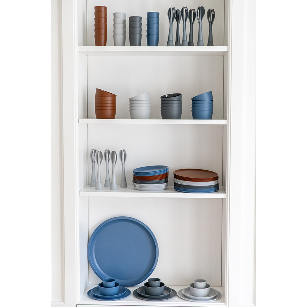 Тарелка connect, organic, D20,5 см, темно-серая