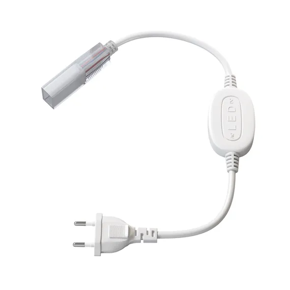 Коннектор питания с сетевой вилкой для светодиодной ленты 220В 201205 Led Strip 201205