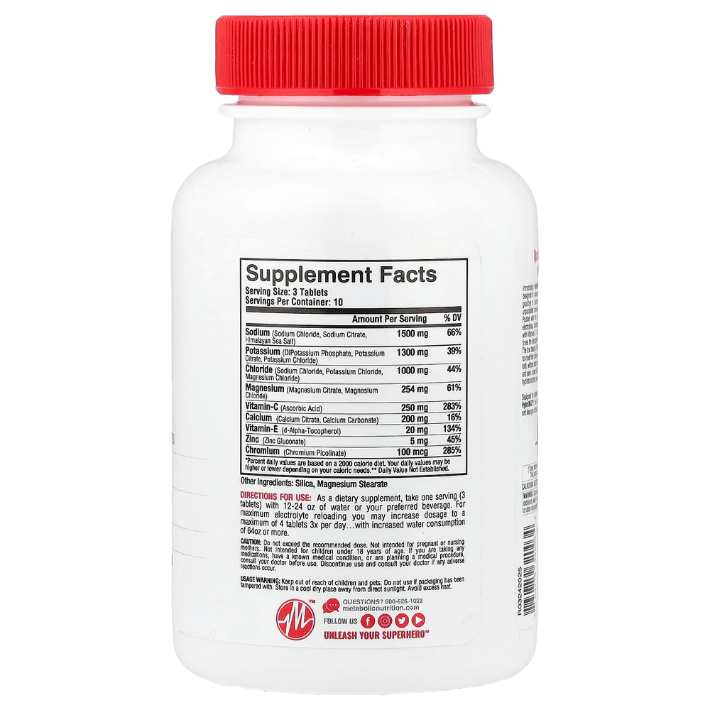 Metabolic Nutrition, HydraMAX ™, максимальная эффективность, 30 таблеток