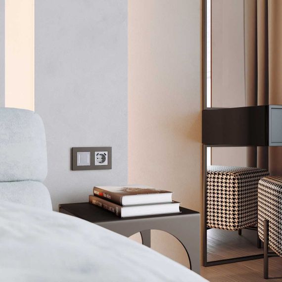 Рамка Werkel Slab на 2 поста бронза матовый W0022963 4690389193408