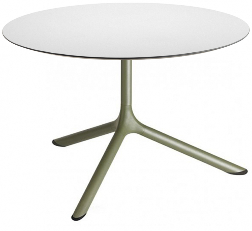 Столик ламинированный кофейный Scab Design Tripe Maxi, оливковый, белый