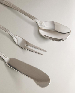 ZARA HOME НАБОР СТОЛОВЫХ ПРИБОРОВ ИЗ НЕРЖАВЕЮЩЕЙ СТАЛИ (6 ШТ.), СТАЛЬНОЙ СЕРЫЙ