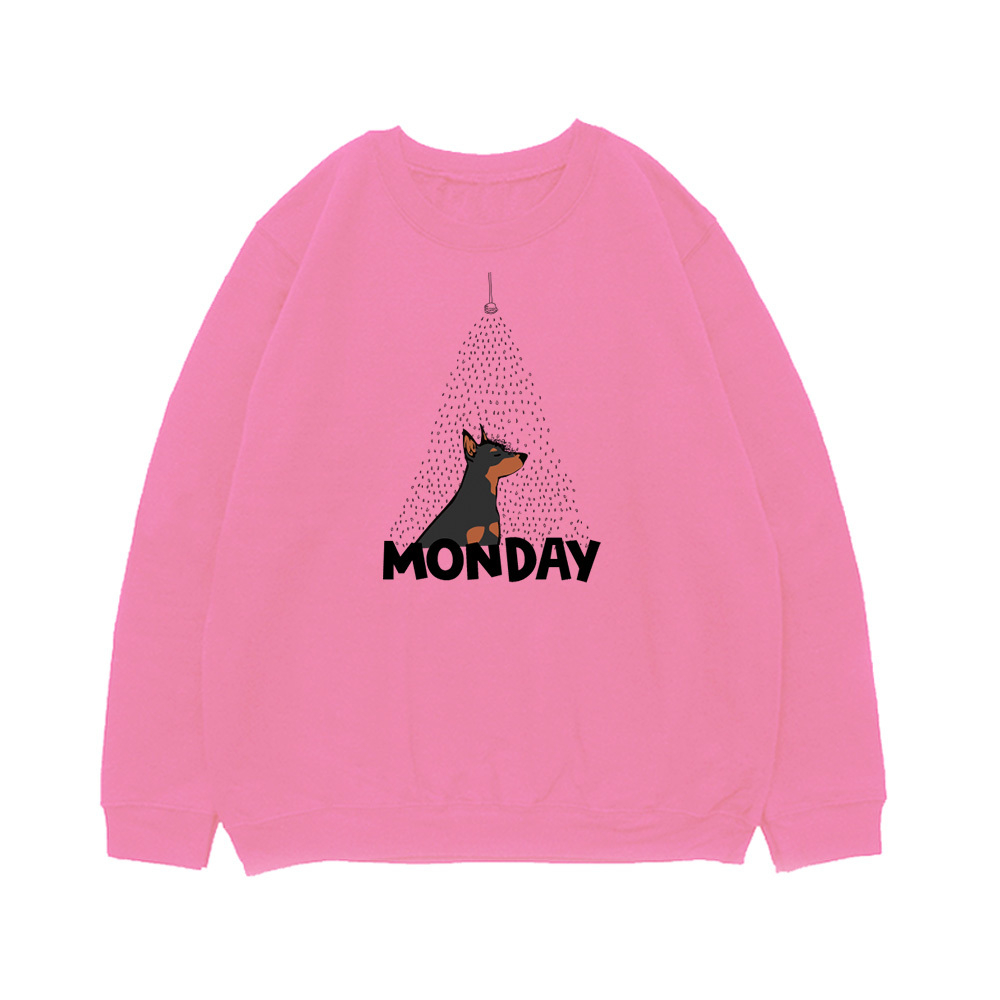 Свитшот "Цвергпинчер в понедельник"