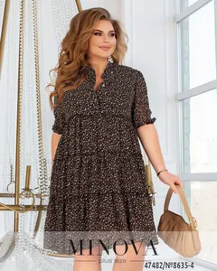 Платье 8635-4-чёрный Minova