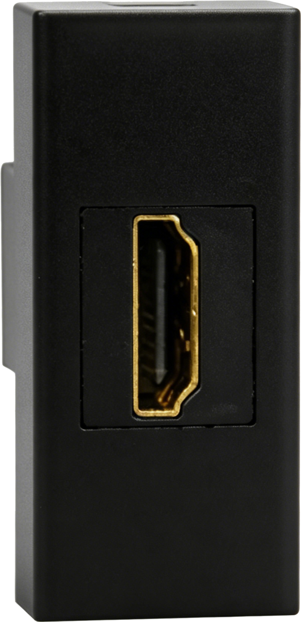 Розетка HDMI,  1мод.,  черн. матовая (22.5х45мм)