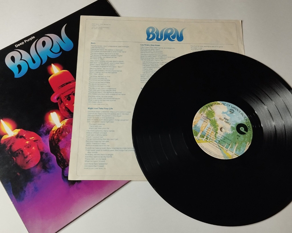 Винтажная виниловая пластинка LP Deep Purple Burn (Japan 1976) (No Obi) Lay Down, Stay Down