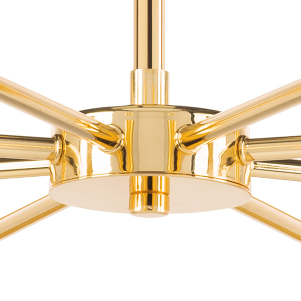 816081 Люстра DUMO 8х40W E14 ЛАТУНЬ/ЗОЛОТО