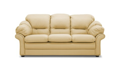 Диван Нодус трехместный Madras 22 (116213) 215*104*98 см, Бежевый Натуральная кожа Нераскладной Фиеста в наличии