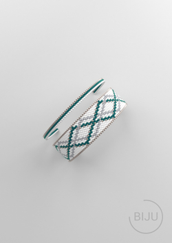 Схема PEYOTE, Схема браслета мозаичное плетение, узор из Miyuki Delica 11/0, файл PDF, №172