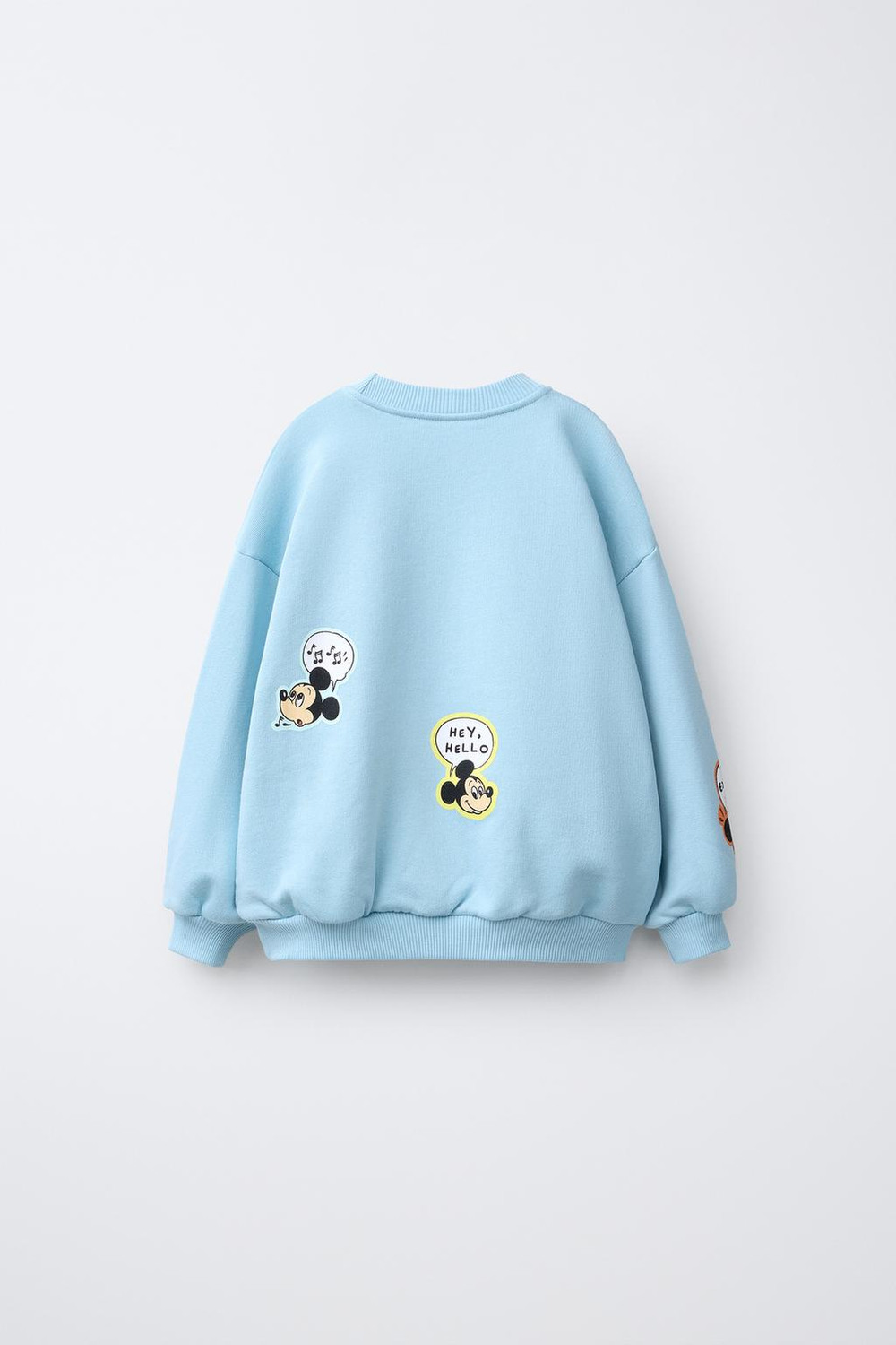ZARA ТОЛСТОВКА MICKEY MOUSE © DISNEY, ЛИНЯЛЫЙ СИНИЙ