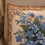 Декоративный гобеленовый чехол для интерьерной подушки Незабудки 47*47