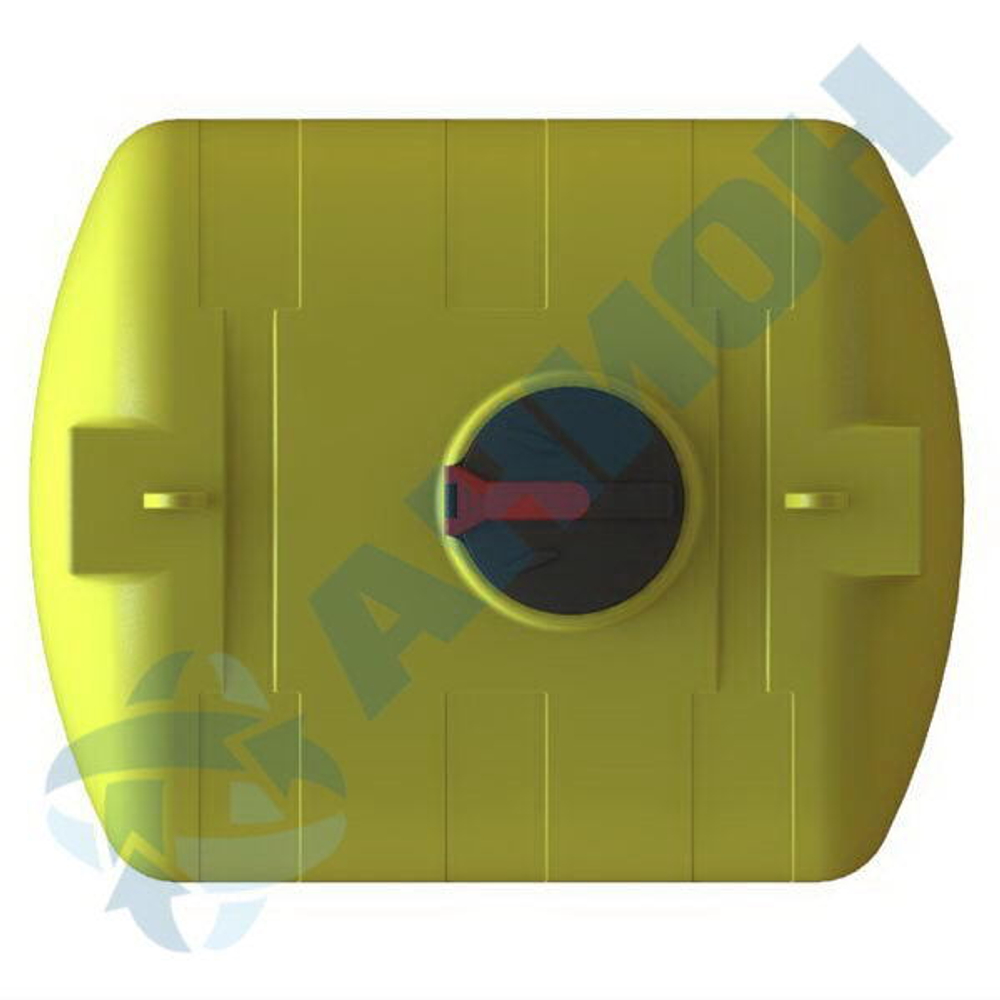 Емкость 3000л МН усиленная с откидной  крышкой с клапаном Анион 3000 л. горизонтальная (1915x1570x1660см;желтый) - арт.559549