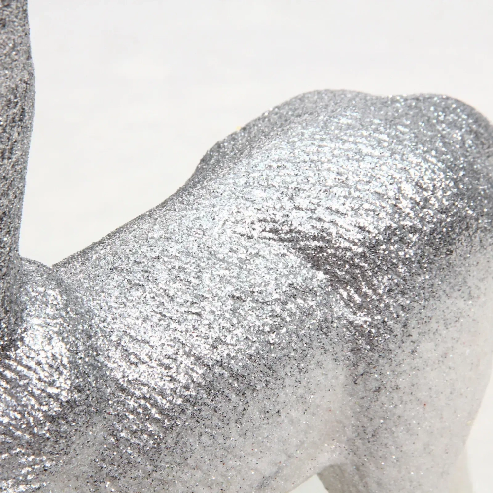 Фигурка новогодняя «Благородный олень» 21*8*31 см, Белый/серебро