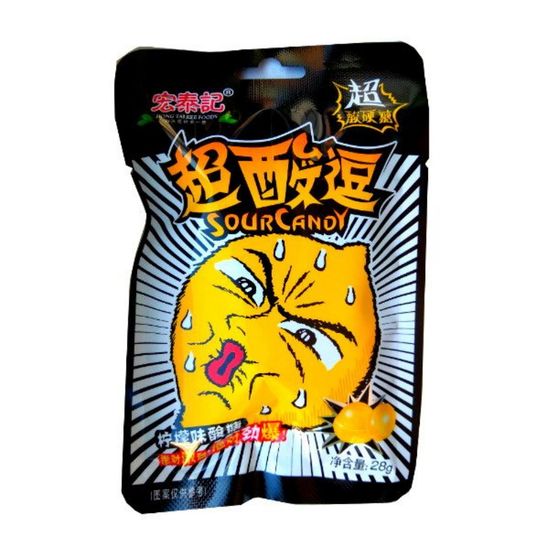 Леденец супер кислый лимон 28гр