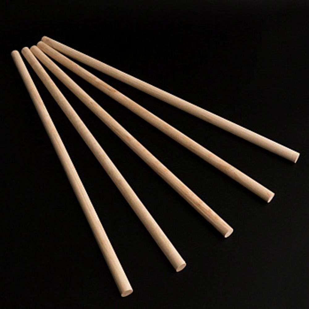 Палочки деревянные для укрепления ярусов, h=40 см, d=8 мм, 5 шт.