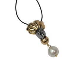 "Муун" подвеска в золотом покрытии из коллекции "In Vitro" от Jenavi с замком карабин