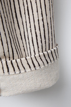 ZARA БРЮКИ ИЗ МЯГКОЙ ТКАНИ В ПОЛОСКУ С ПРЯМЫМИ ШТАНИНАМИ, ЭКРЮ