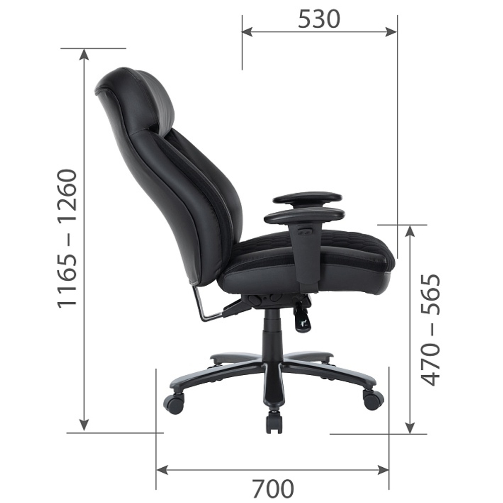 Офисное кресло CHAIRMAN CH414, экокожа/ткань