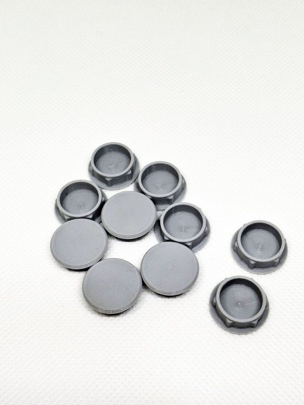 Заглушка пластиковая для отверстий белая D10 мм - 20 шт.