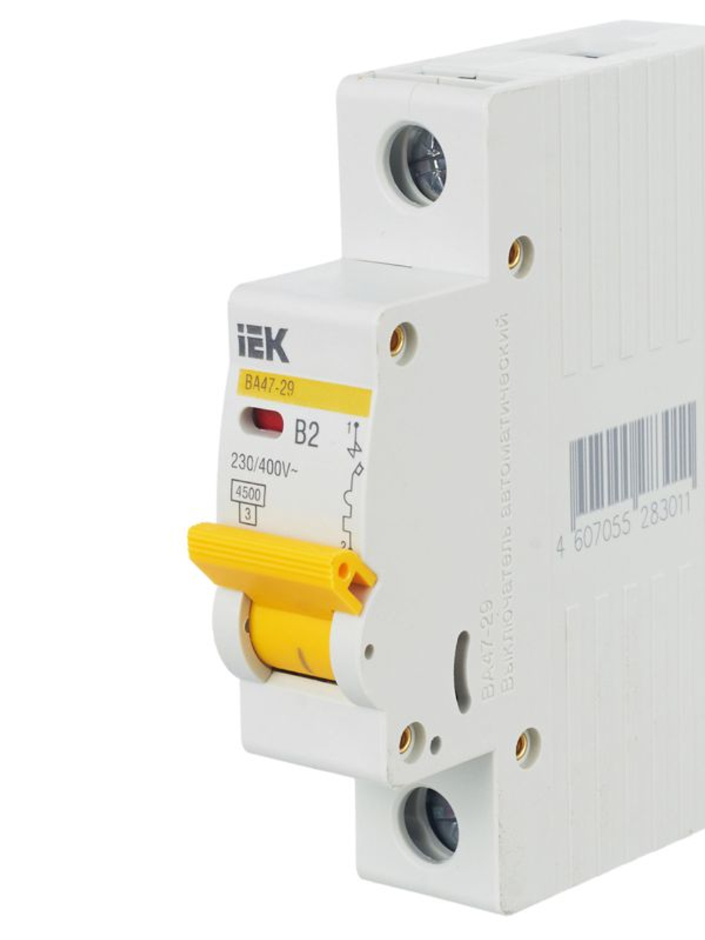 Выключатель автоматический модульный 1п B 2А 4.5кА ВА47-29 KARAT IEK MVA20-1-002-B