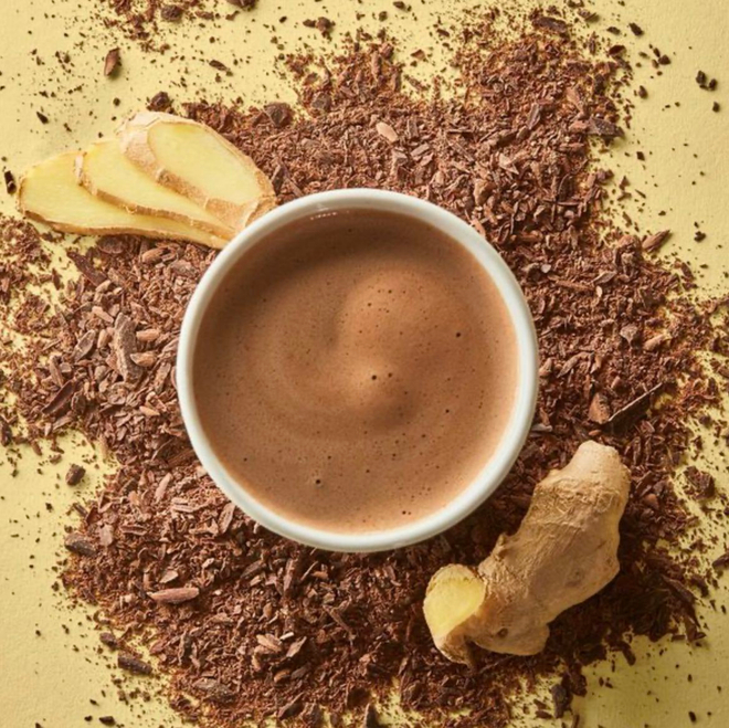 Hotel Chocolat темный горячий шоколад с имберем (10 саше-пакетиков)