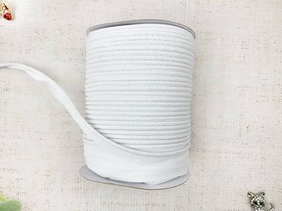 Лента отделочная кант хлопок ш. 1,2 см/кант 3 мм, белый