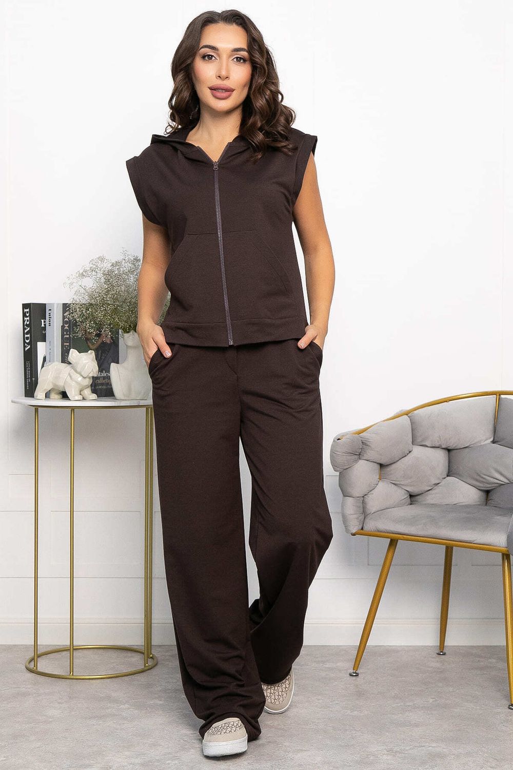 Жилет Хэрис (горький шоколад) Б14141-25М LT Collection