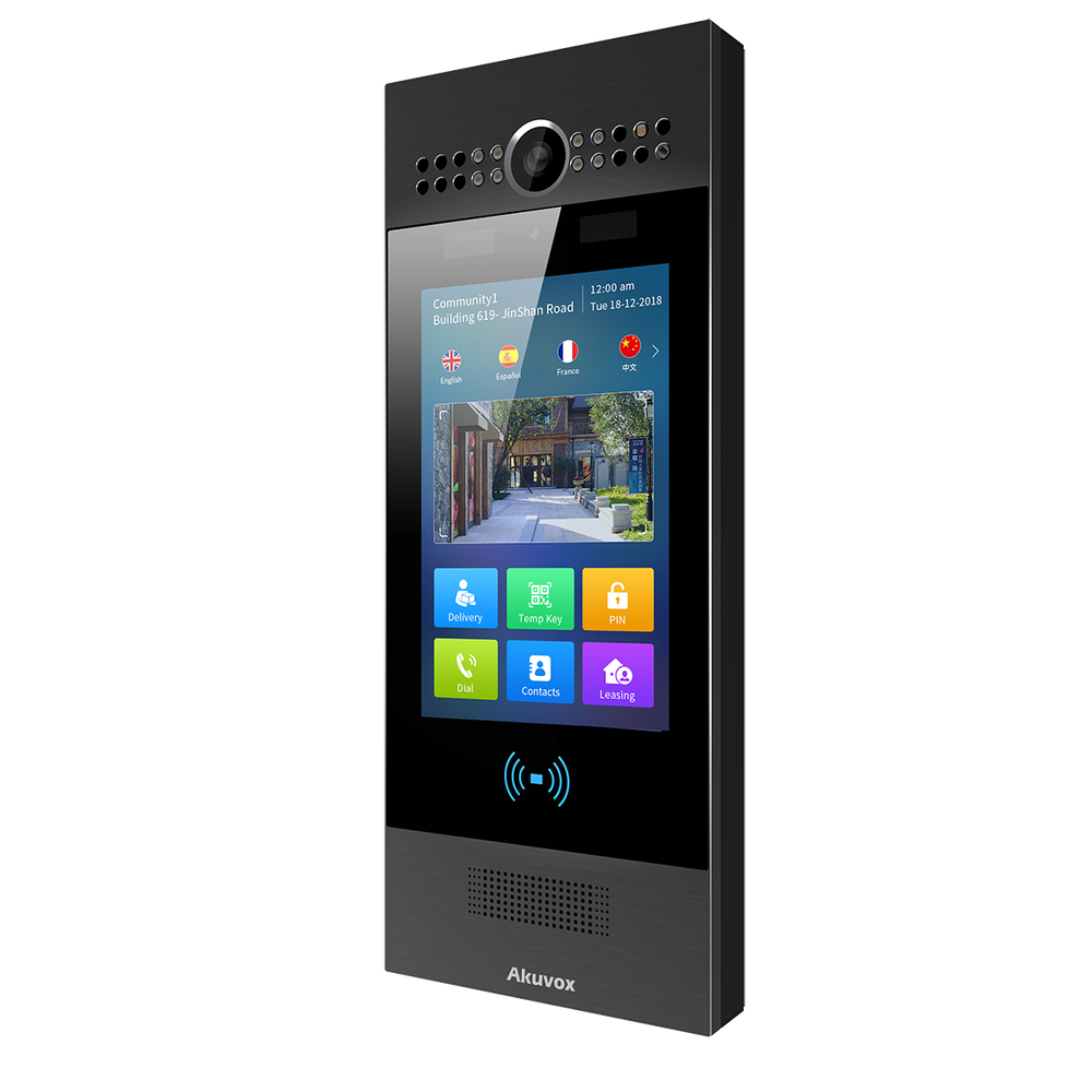 Akuvox R29C-B SIP Door Phone with Facial Recognition and Thermometry (in-wall)