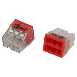 Клемма ЭРА NO-225-436 быстрозажимная 2273-206 компактная 6-проводная 0.2-2.5 мм2 (упаковка 2 шт.)