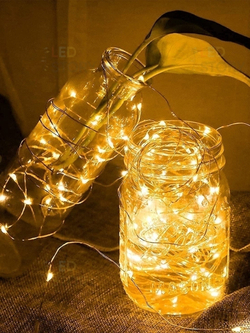 Гирлянда Роса на серебряном проводе