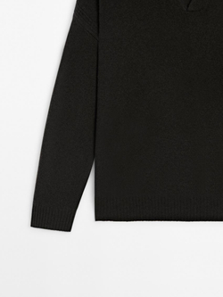 Massimo Dutti Свитер из смесовой шерсти, темно-серый