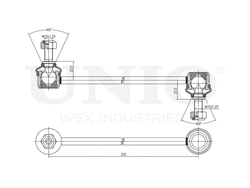 Стойка стабилизатора передняя UNIO SSP-50045