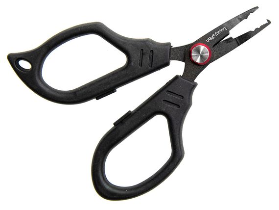 Ножницы для плетёнки с разжимом для заводных колец Lucky John MICRO GAME