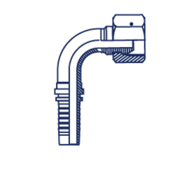 Фитинг DN 10 DK (Г) 20x1.5 (90) (накидная гайка)