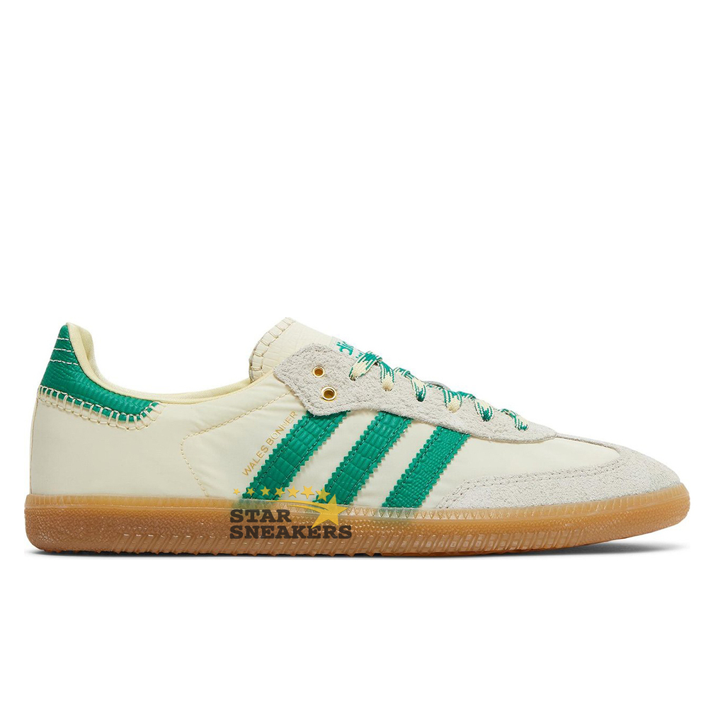 ADIDAS SAMBA x Wales Bonner "Cream White Bold Green"