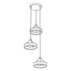 Citilux Дуэт CL719032 LED Подвесной светильник Золото