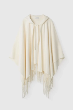 Пончо с капюшоном
