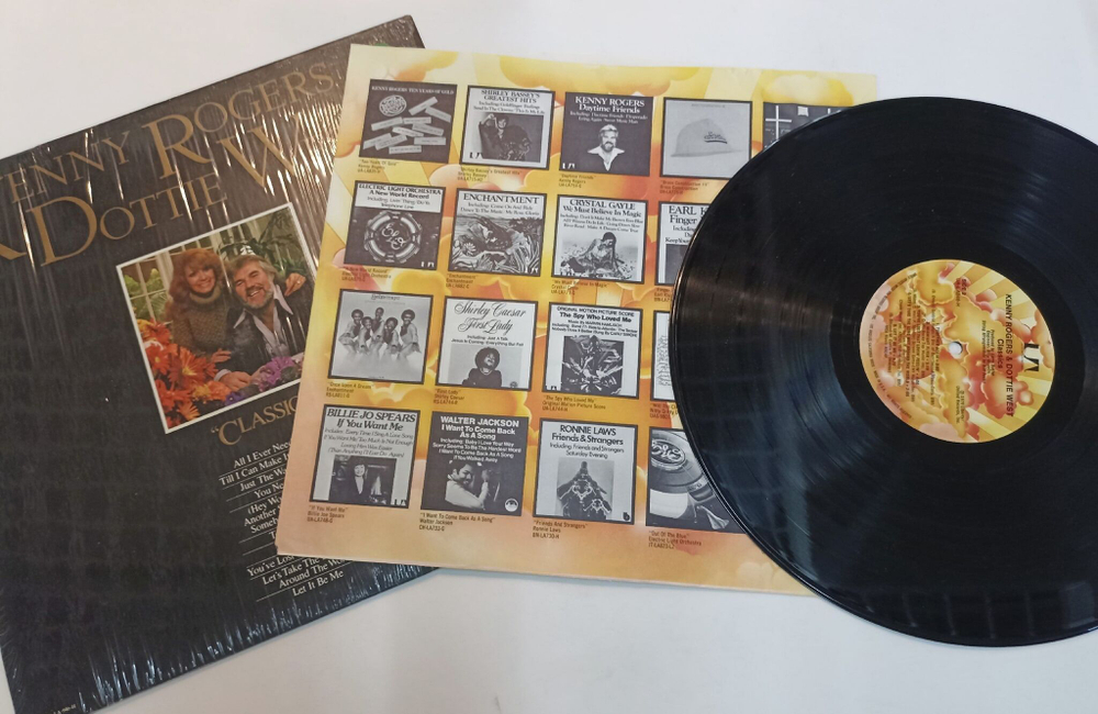 Винтажная виниловая пластинка LP Kenny Rogers and Dottie West Classics (USA 1979)