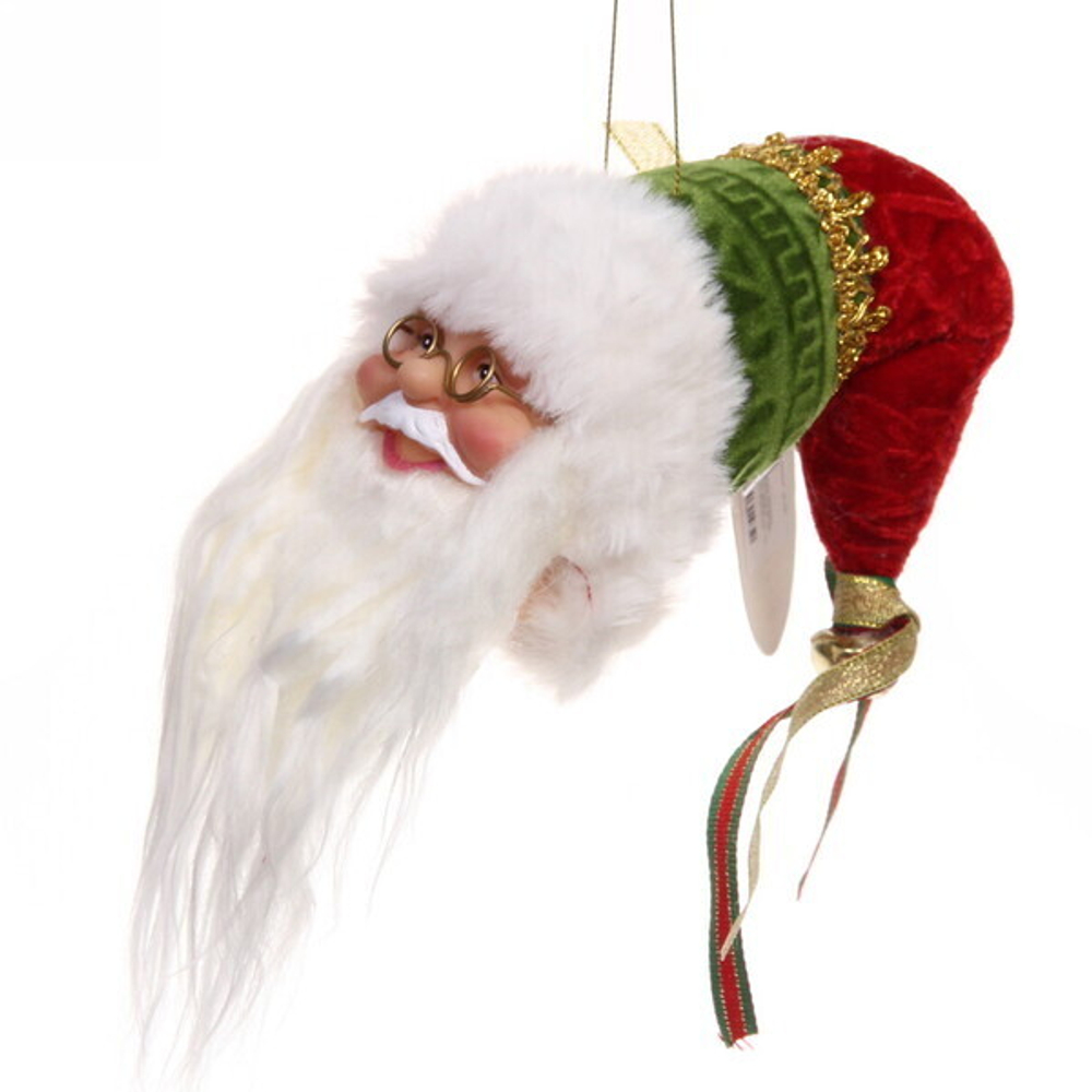 Украшение на бутылку «Дед Мороз» 15 см, нарядный колпачок