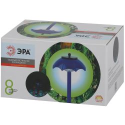 Светильник уличный ЭРА ERASF22-53 на солнечной батарее садовый Зонтик Диско 1 LED 32 см